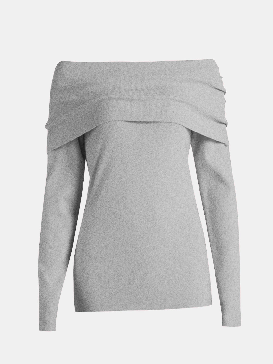 Off-Shoulder Long Sleeve Sweater Shop One Place