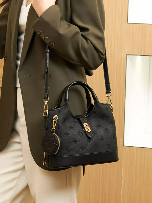 Embossed Crossbody Bag with Detachable Coin Pouch – view 2