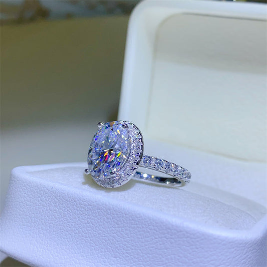 5 Carat Moissanite 925 Sterling Silver Ring Shop One Place