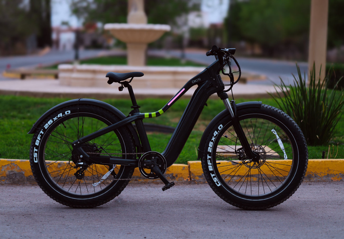 26' Step Over Electric Mountain Bike - Black Shop One Place