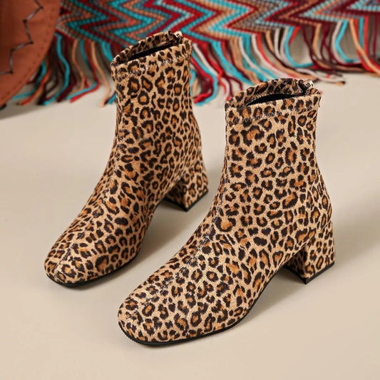 Block Heel Ankle Boots Shop One Place