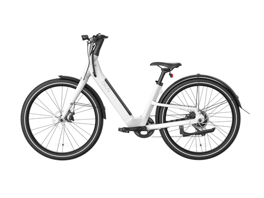 The OKAI Step-Thru E-bike-White Shop One Place