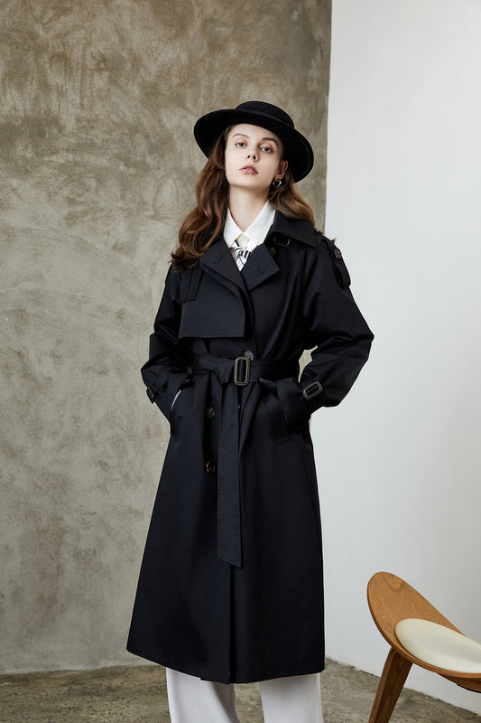 Element Overknee Long Trench Coat Shop One Place