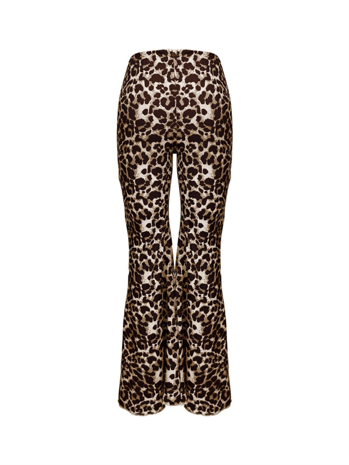 Leopard Flare Pants Shop One Place