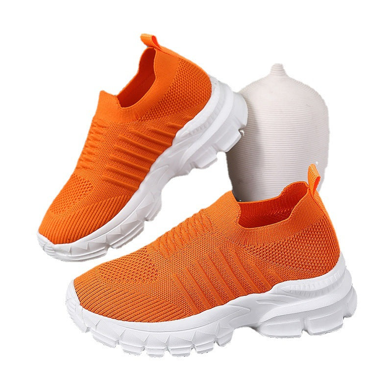 Breathable Mesh Round Toe Platform Athletic Shop One Place