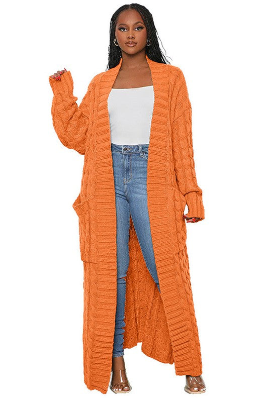 LONG MAXI SWEATER CARDIGAN Shop One Place