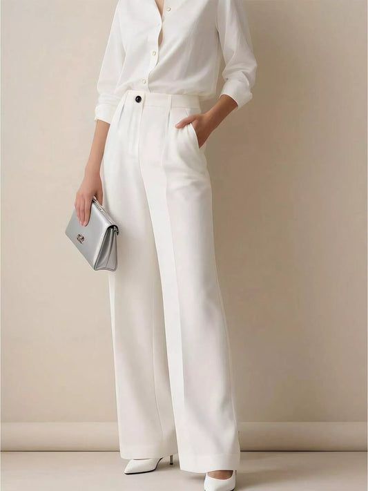 High-Waisted Wide Leg Pants Shop One Place