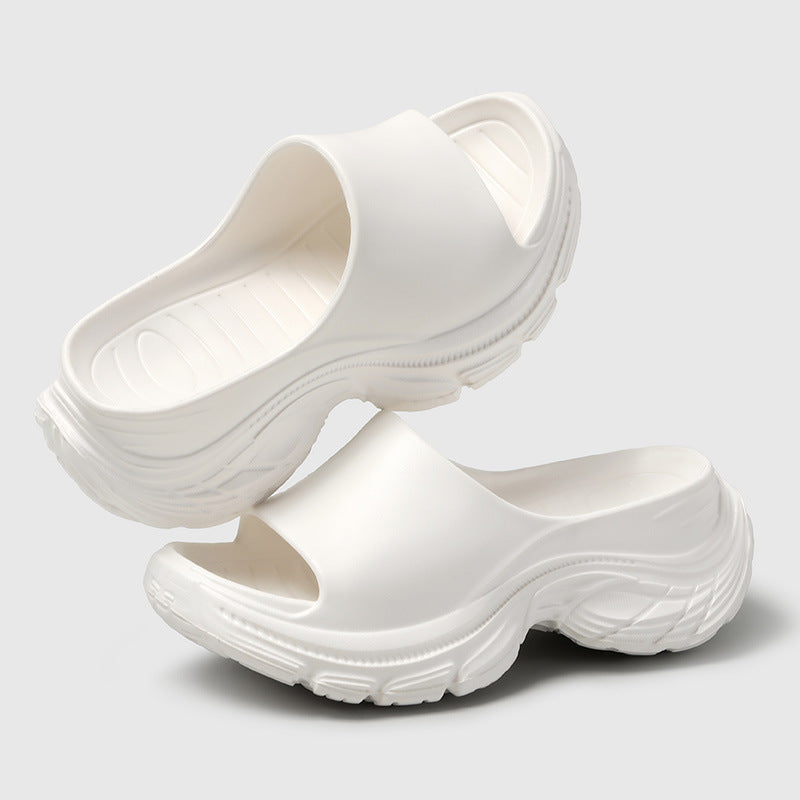 Open Toe Platform Slippers Shop One Place