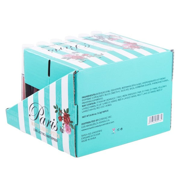 36 PC Paris Liquid Matte Lipstick Nude Shop One Place