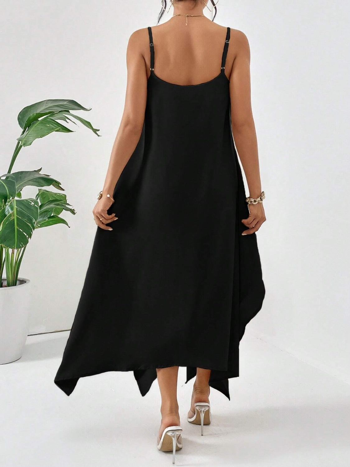 Scoop Neck Midi Cami Dress Shop One Place