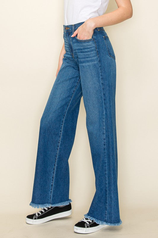 Western denim Wild Leg jeans pants Shop One Place