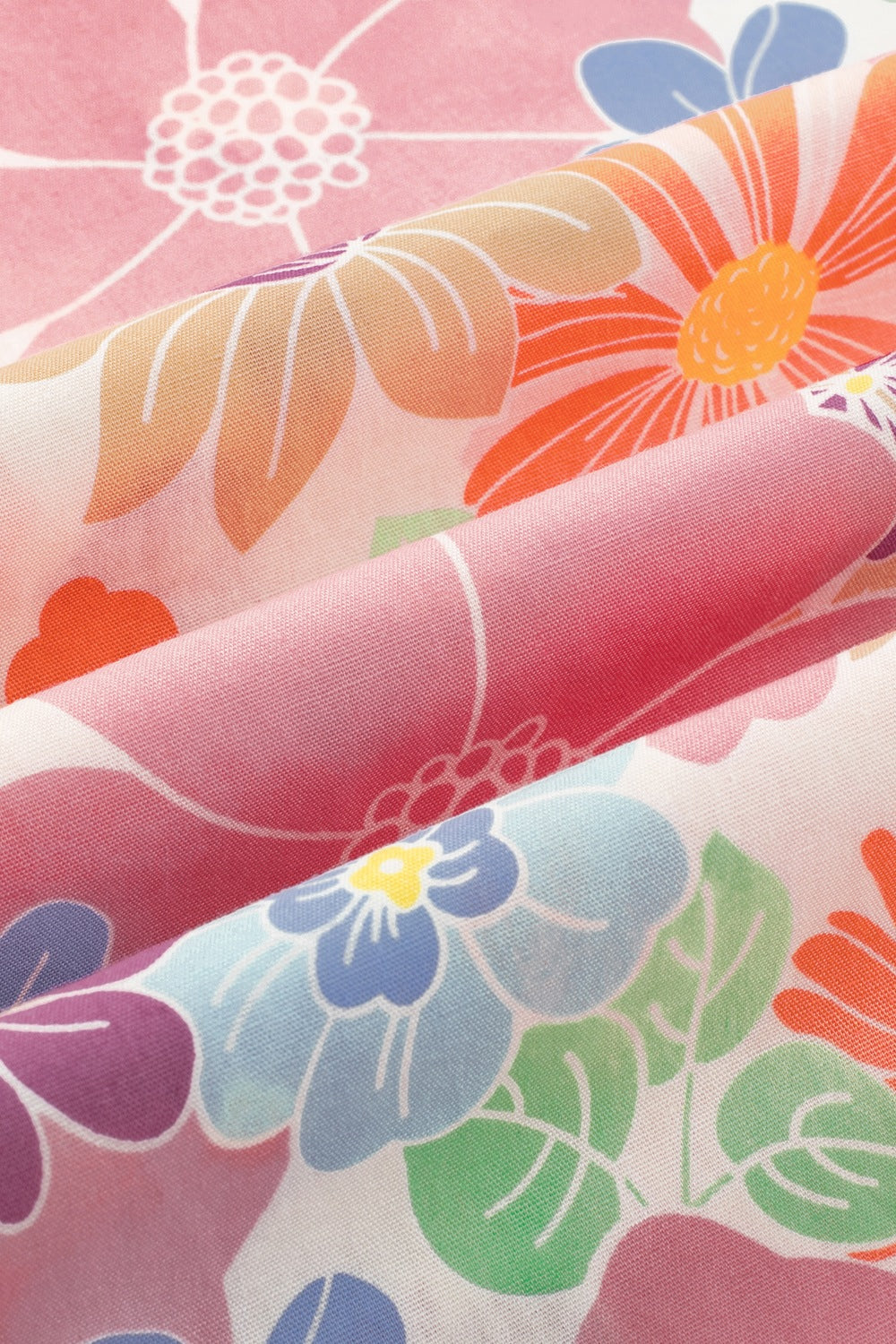 Drawstring High Waist Printed Wide leg Pants Shop One Place