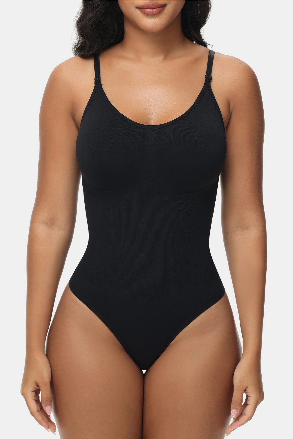 Spaghetti Strap Tummy Control Bodysuit Shop One Place