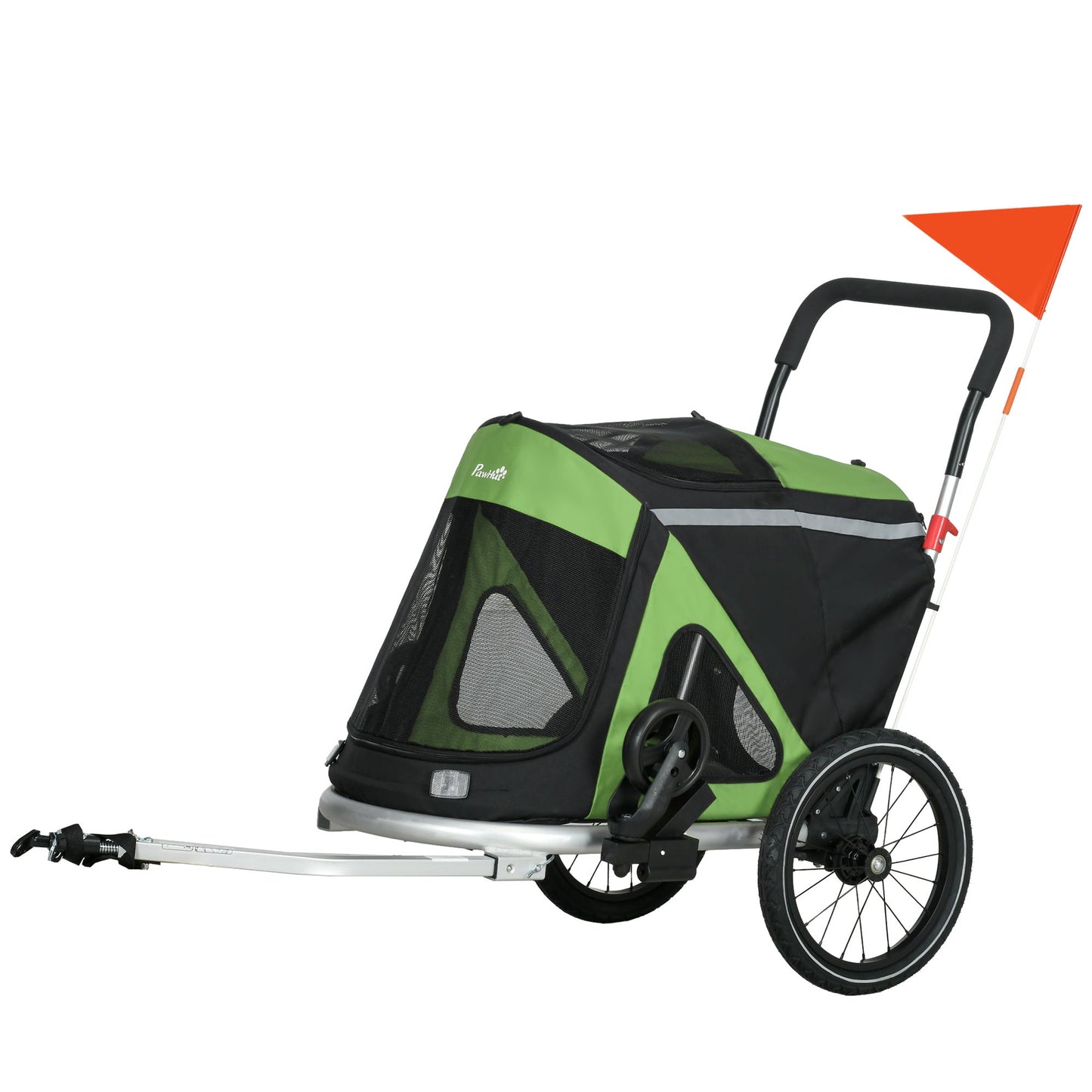 Aosom 2-in-1 Foldable Dog Bike Trailer & Stroller Shop One Place