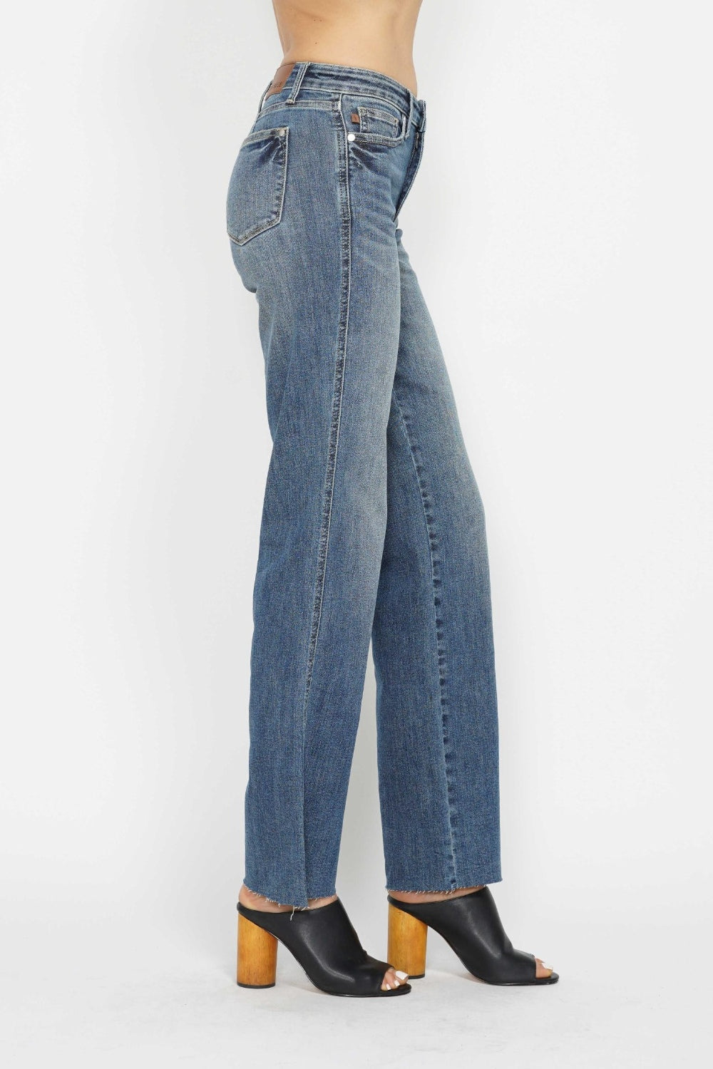 Judy Blue Full Size Tummy Control Straight Jeans Shop One Place