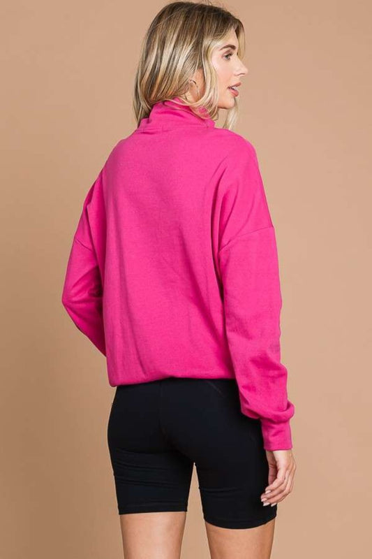 Culture Code Full Size Half Zip Long Sleeve Sweatshirt Shop One Place