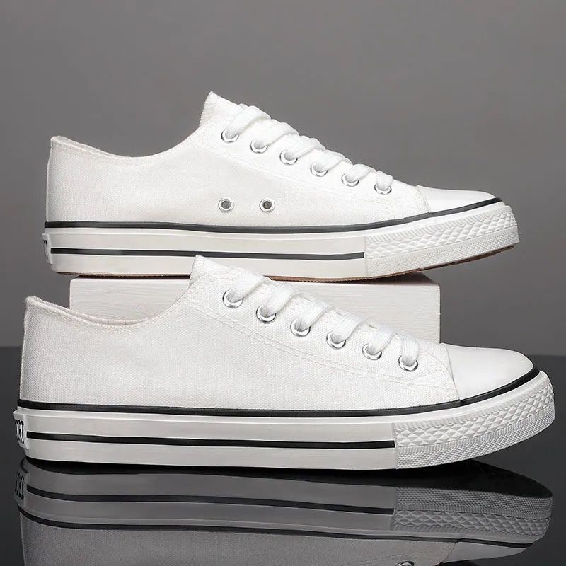 Lace Up Round Toe Canvas Sneakers Shop One Place