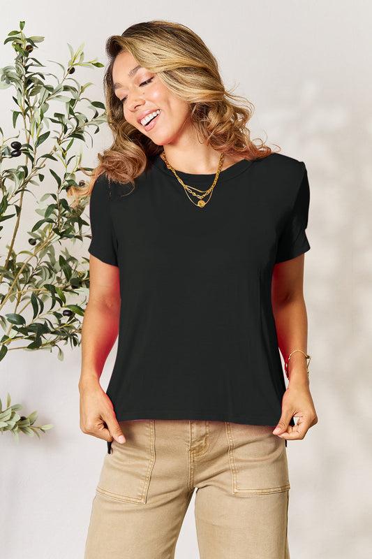 Basic Bae Full Size Round Neck Short Sleeve T-Shirt Shop One Place