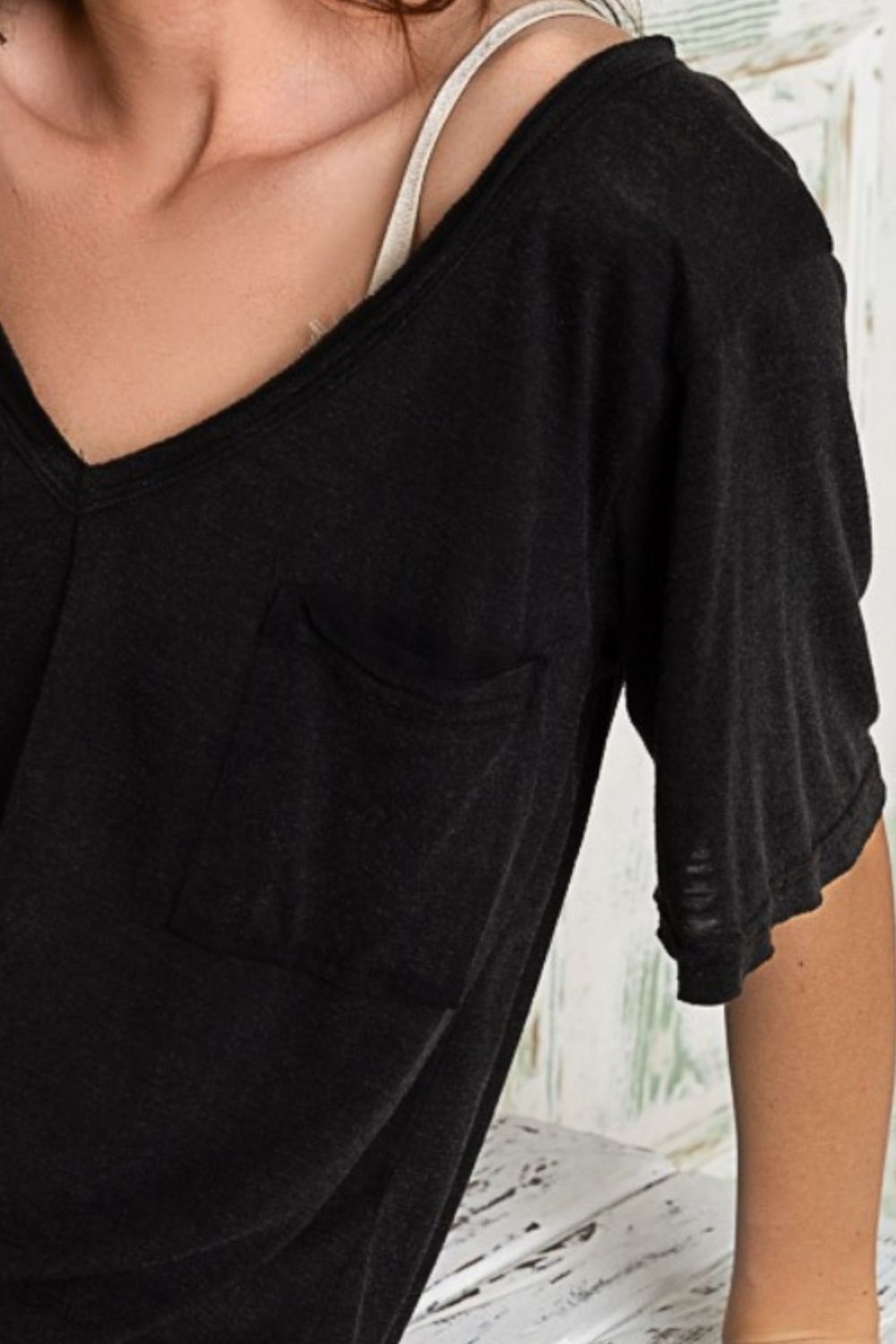 POL V-Neck Short Sleeve T-Shirt Shop One Place