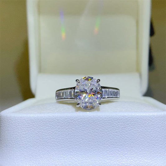 3 Carat Moissanite 925 Sterling Silver Ring Shop One Place