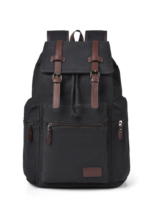 Canvas Backpack Bag with Buckle Straps Shop One Place