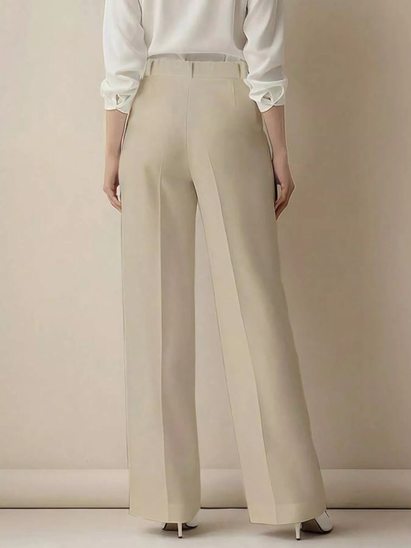 High-Waisted Wide Leg Pants Shop One Place