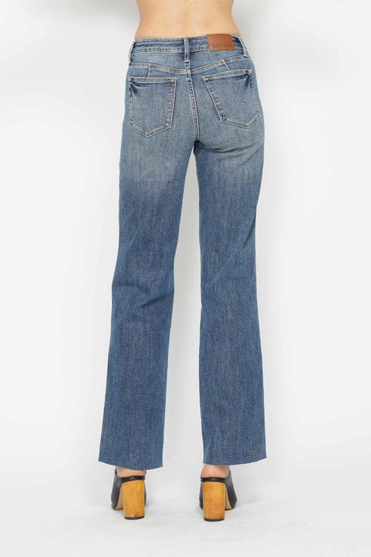 Judy Blue Full Size Tummy Control Straight Jeans Shop One Place