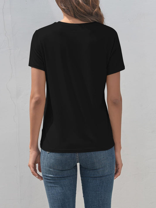 Dragonfly Graphic Round Neck Short Sleeve T-Shirt Shop One Place
