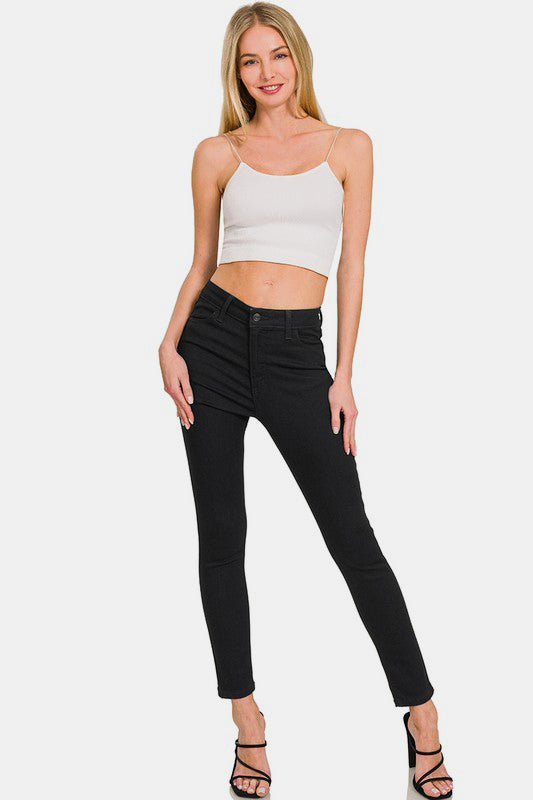 Zenana High Rise Skinny Jeans with Pockets Shop One Place