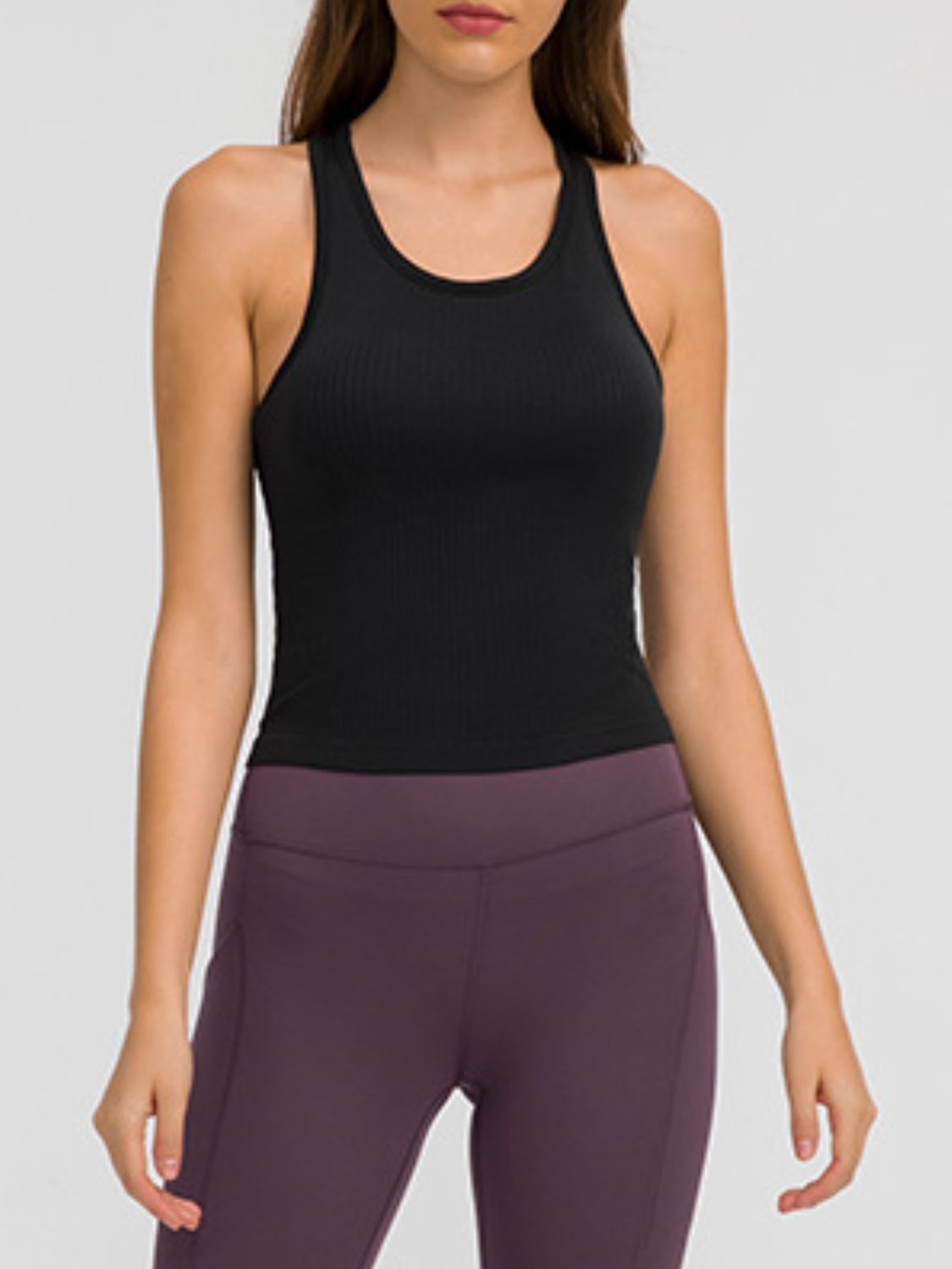 Round Neck Racerback Active Tank Shop One Place