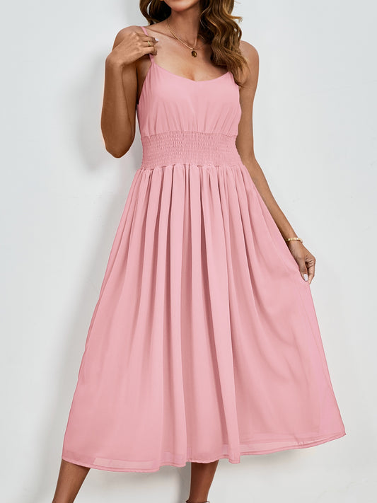 Scoop Neck Midi Cami Dress Shop One Place