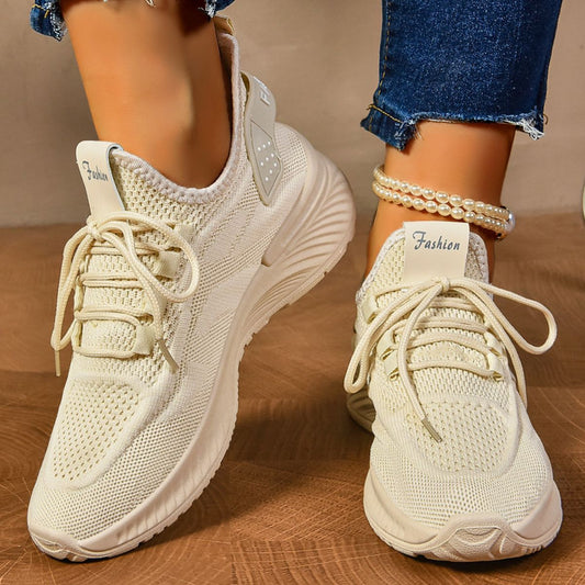 Round Toe Mesh Platform Athletic Shop One Place