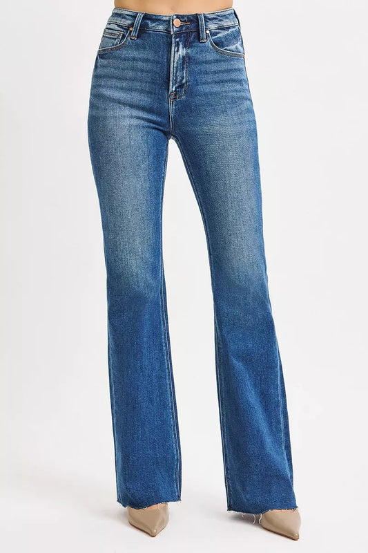 RISEN High Rise Flare Jeans Shop One Place