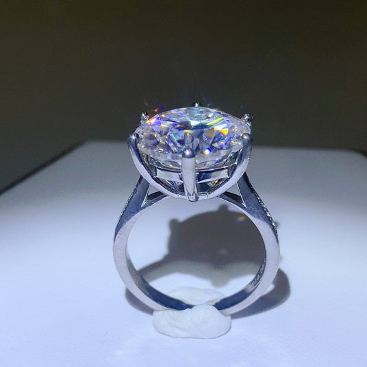 10 Carat Moissanite 925 Sterling Silver Ring Shop One Place