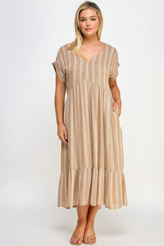 Boho Maxi Dress W/ Slip Shop One Place
