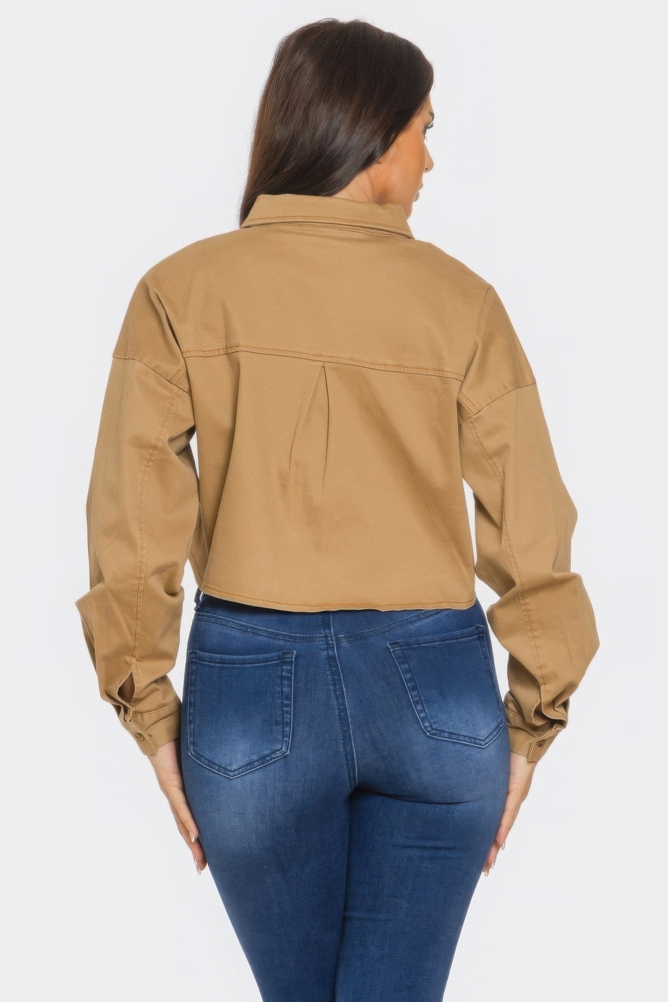 Bling Denim Button Down Shirt Shop One Place