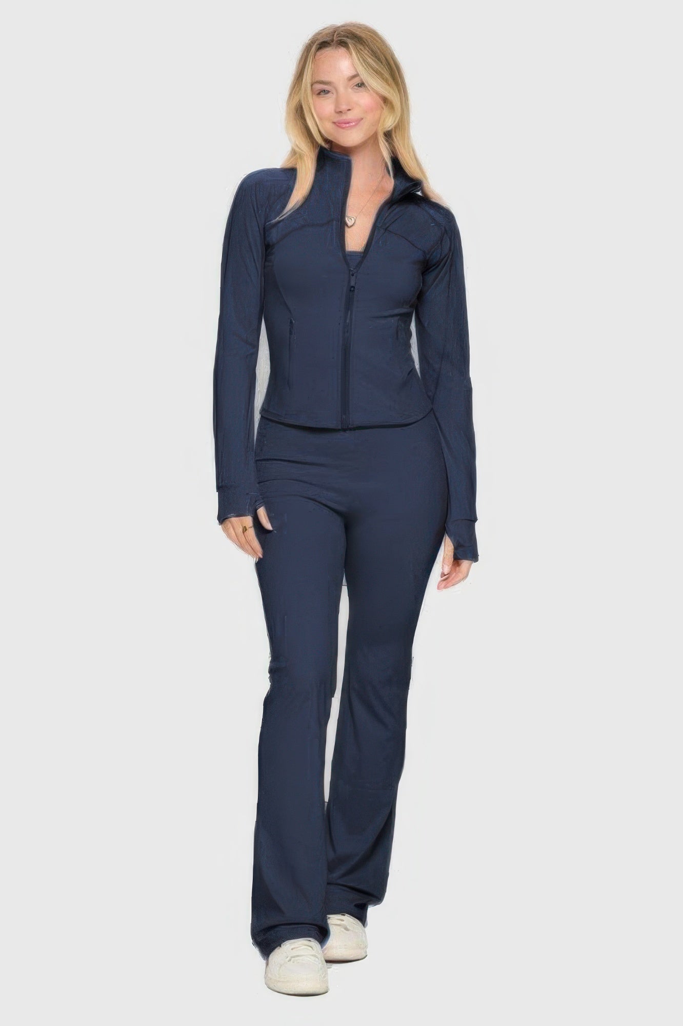 Premium Yoga Jacket W/jumpsuit Set Shop One Place