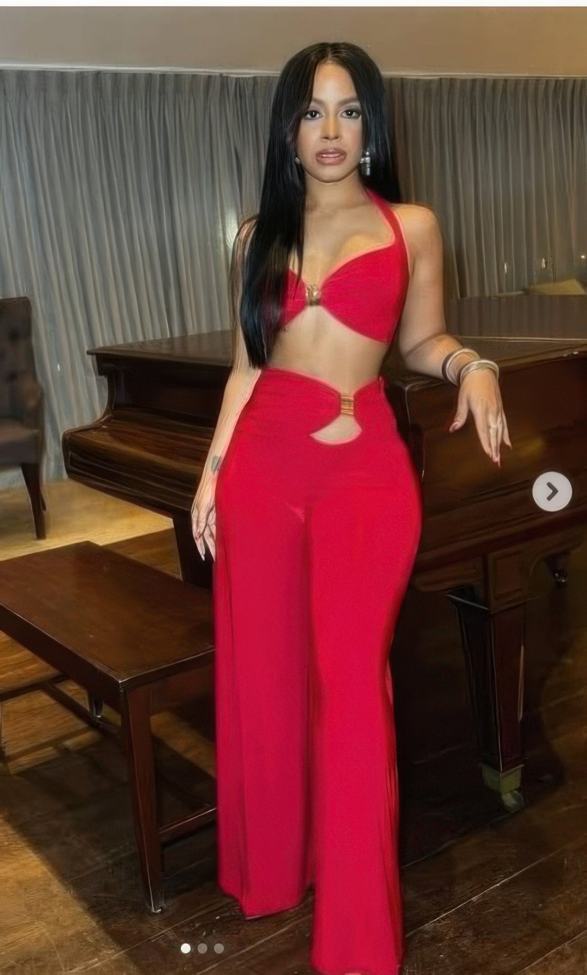 Sexy Pant Set Features A Trim Detail High Waisted Shop One Place
