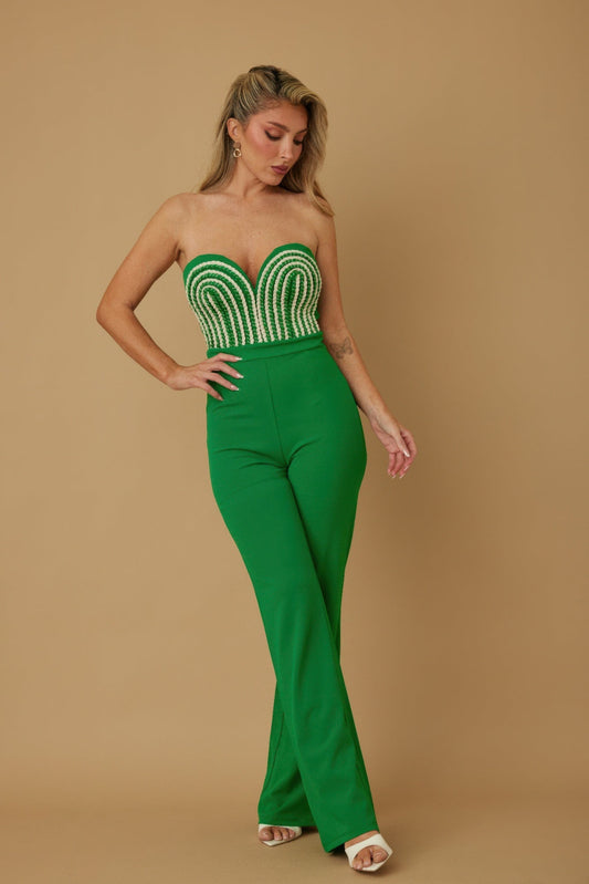 Threaded Twisted Rope Knot Tie Jumpsuit Shop One Place