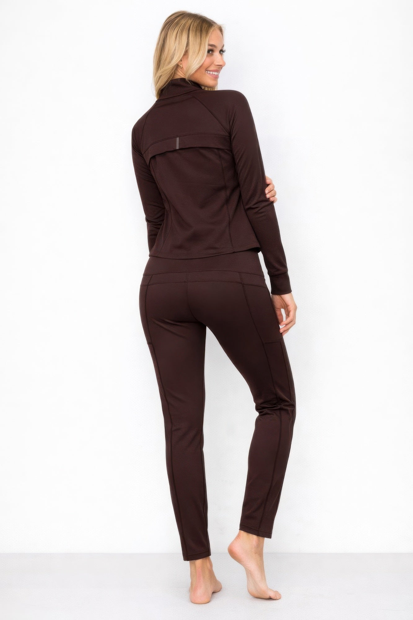 Athletic Workout Lounge Zip Up Jacket And Pant Set Shop One Place