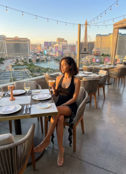 Solid Deep V Neck Mini Dress With Ruffle Shop One Place