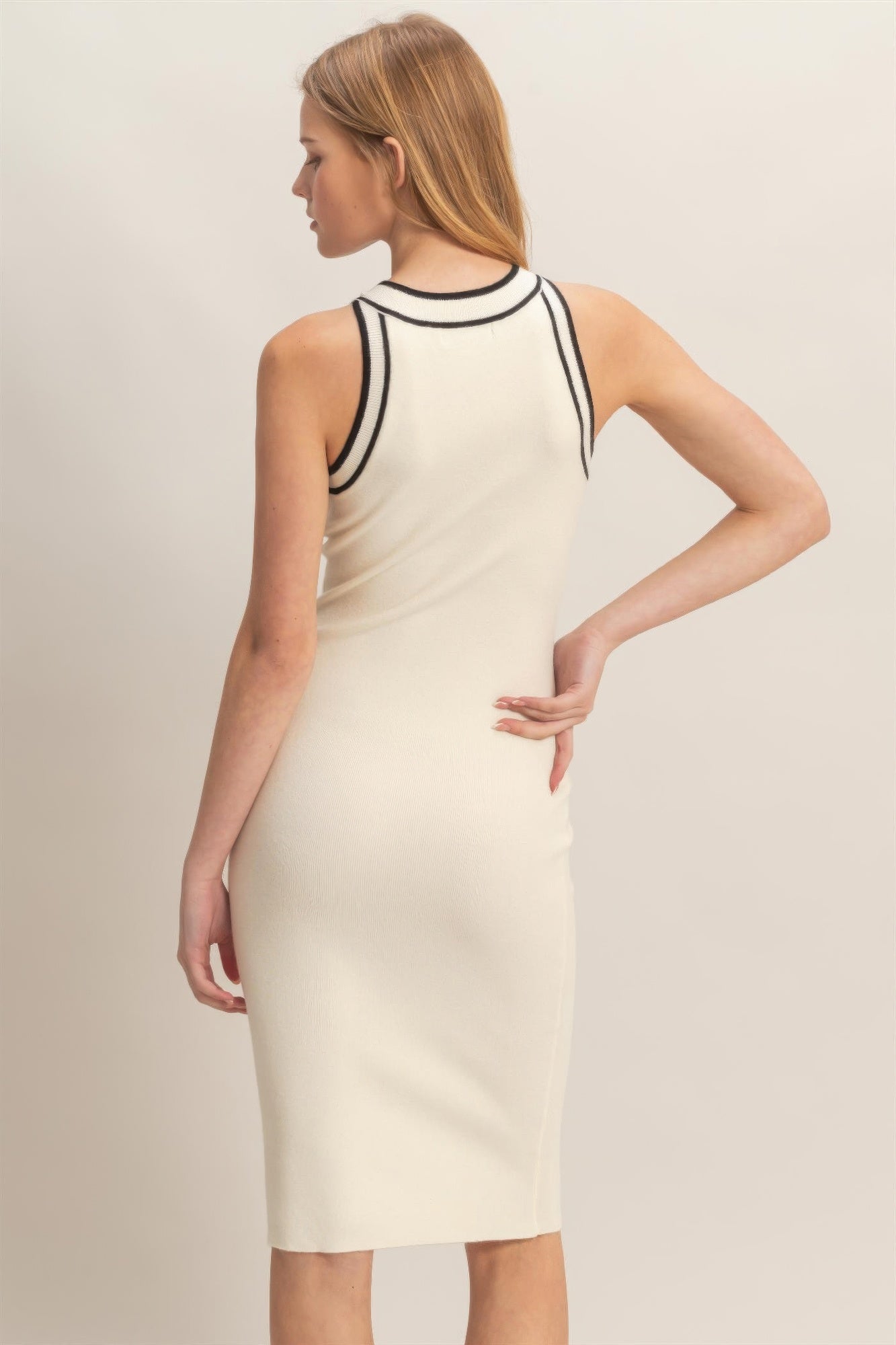 Ribbed Sleeveless Dress Shop One Place