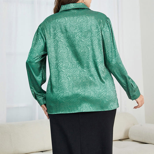 Plus Size Shirt Western Casual Niche Top Shop One Place