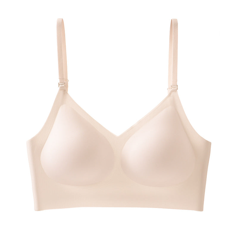 Summer French Seamless Bare Back Underwear Women Thin U Shaped Beauty Back Halter Invisible Multiple Wear Comfortable Bra Shop One Place