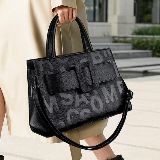 Large Capacity Letter Graphic Handbag Shop One Place