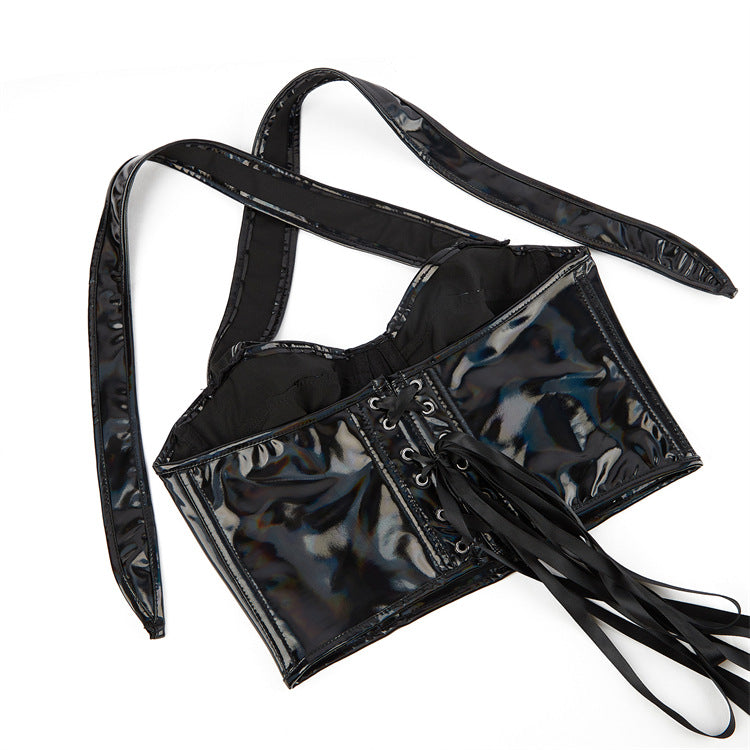 Double Strap Halter Women Tube Top Bra With Steel Ring Chest Support Shapewear Shop One Place