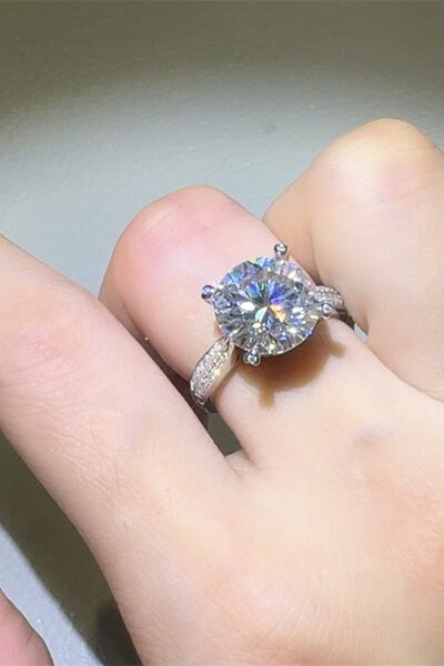 5 Carat Moissanite 925 Sterling Silver Ring Shop One Place