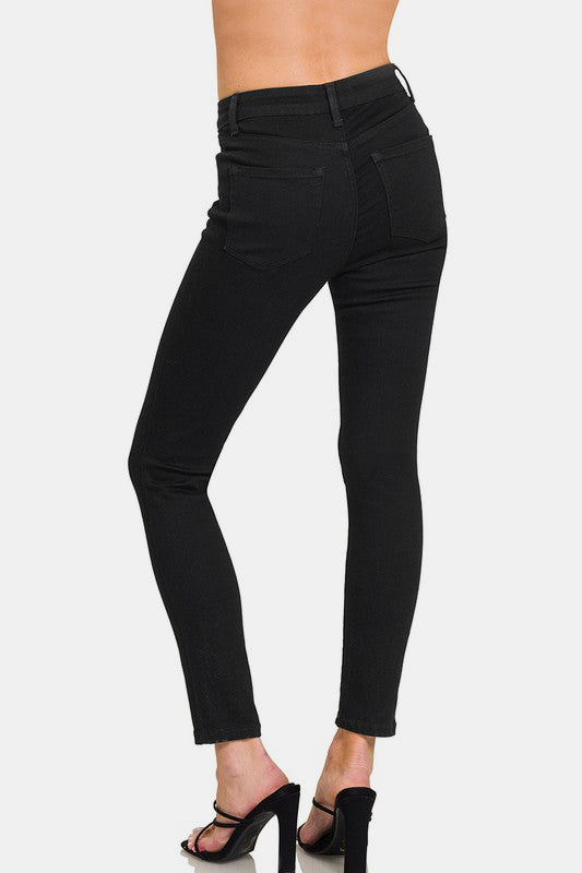 Zenana High Rise Skinny Jeans with Pockets Shop One Place