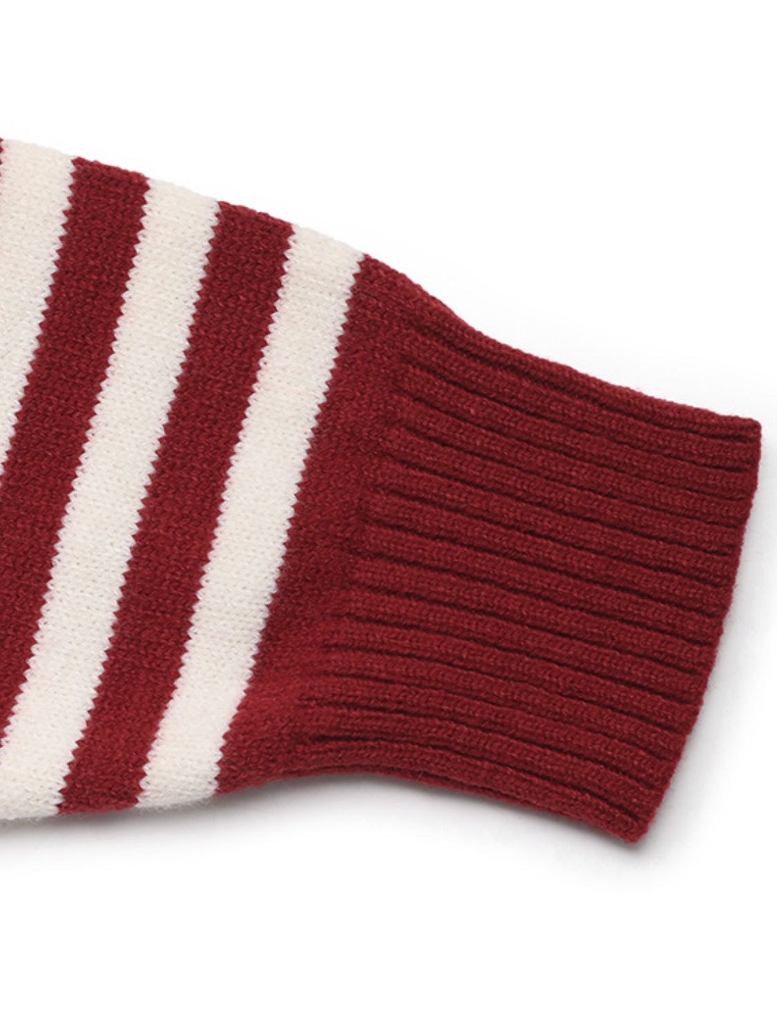 Perfee Striped Long Sleeve Hooded Sweater Shop One Place