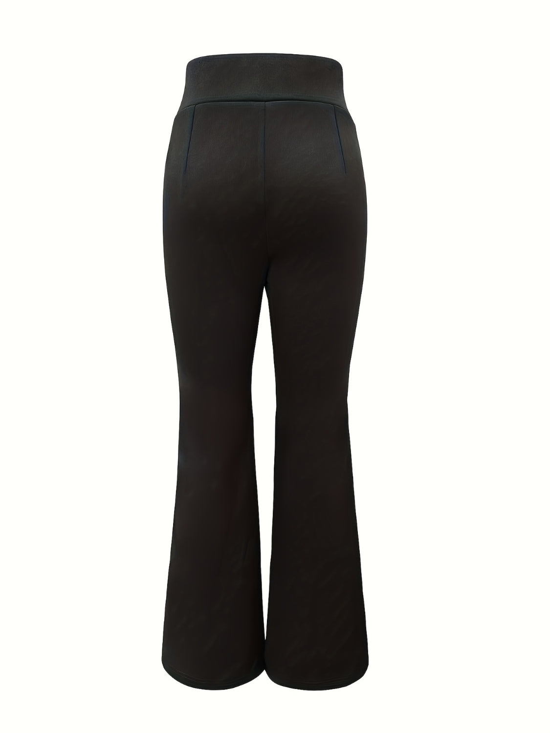 Lace Up Slit Bootcut Pants Shop One Place
